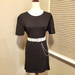 BRAVE SOUL | Lenie Ringer T-Shirt Dress in Black sz M (8-10) NWT